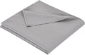 Twin Flat Sheet Only，66x96Inch Light Gray by Hotella
