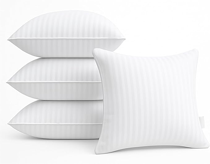 Oubonun 16 x 16 Throw Pillow Inserts, Firm and Fluffy Decorative Square Pillows by Oubonun