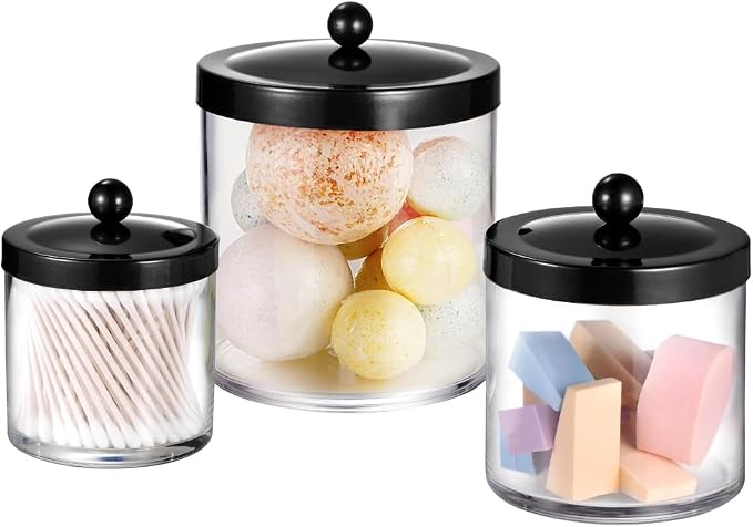 SheeChung 3-Pack Plastic Apothecary Jars by SheeChung