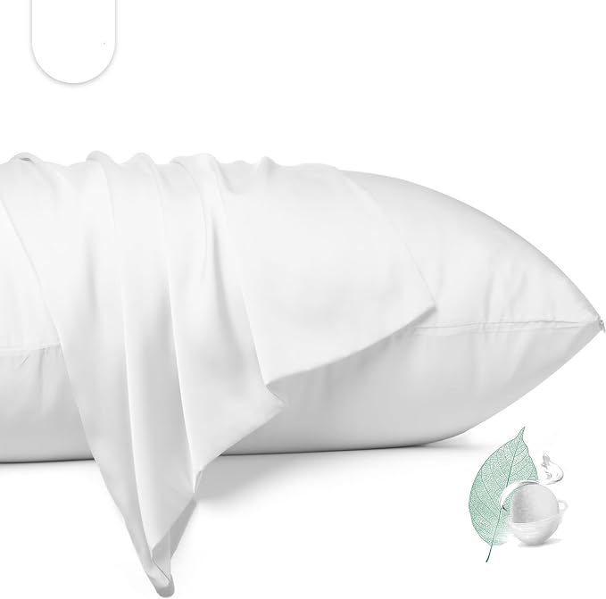100% Mulberry Silk Pillowcase 2 Pack, Queen Size Silk Pillow Cases by Unknown