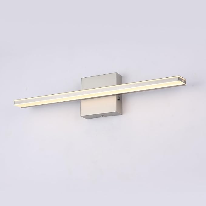 16W LED Vanity Light Bar, 19.6-Inch Brushed Nickel Bathroom Fixture, 5CCT Color - Image 8
