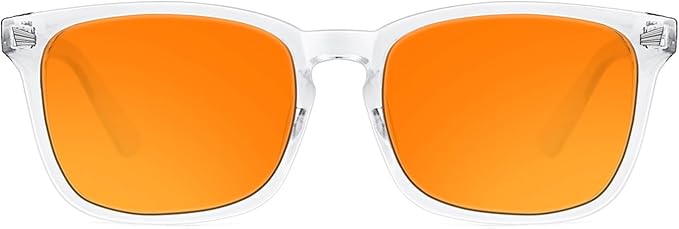 TIJN Blue Light Blocking Glasses Dual AR Coatings Amber Orange Lens by TIJN