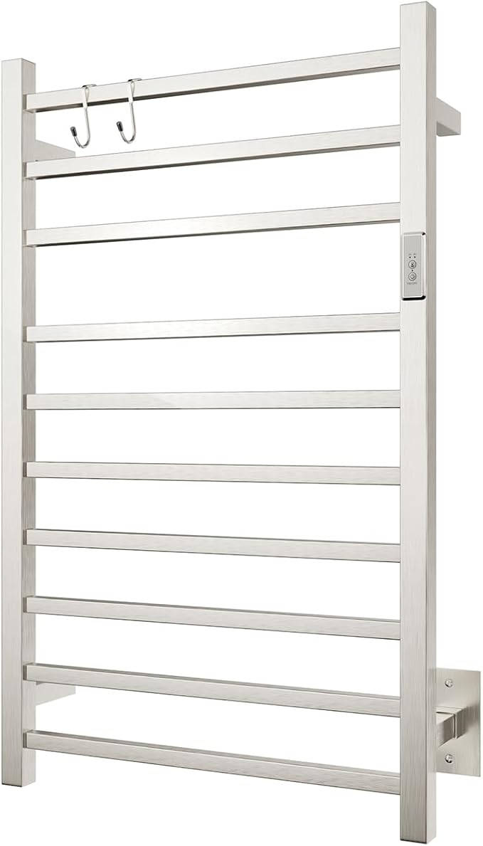 Wall Mounted Towel Warmer Square 10 Bars by NORTTABATHDECOR
