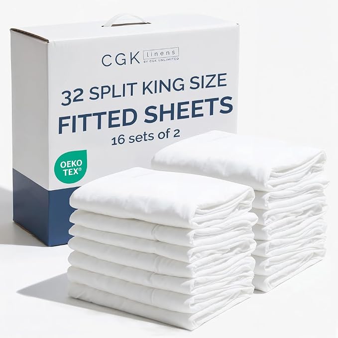 Bulk Case Pack of 16 Fitted Sheets by CGKUnlimited