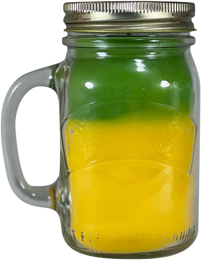 Our Own Candle Company, Pineapple Punch Scented Mason Jar Candle, 100 Hour Burn - Image 2