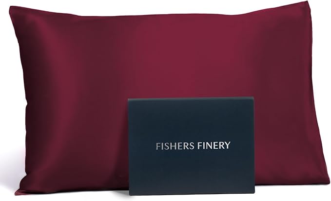 Fishers Finery 25mm 100% Pure Mulberry Silk Pillowcase by FishersFinery