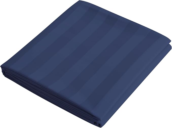 Flat Sheet Only Queen Size, 400 TC 100% Egyptian Cotton Flat Sheet Striped by ShunjieHome