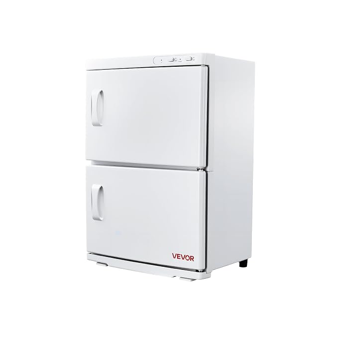 VEVOR Hot Towel Warmer, 46L Large Capacity 2-Tier Towel Warmer Cabinet by VEVOR