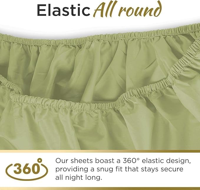 Ultra Soft Microfiber Full XL Fitted Sheets – 1800 Thread Count, Deep 15” Pocket - Image 3