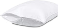 Pillow Protectors with Zipper Standard Size-100% Cotton Pillowcases by Precoco