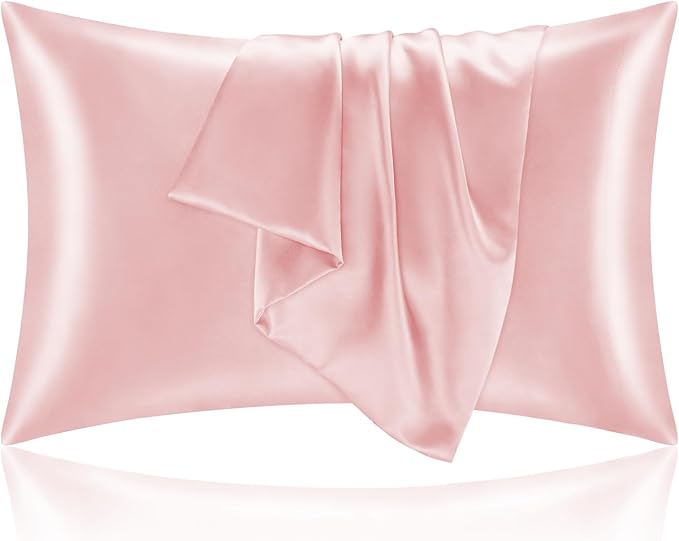 BEDELITE Satin Pillowcase with Zipper 2 Pack, Super Soft and Cooling Similar to by BEDELITE