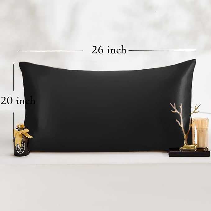Standard Satin Pillowcase for Hair 2pc, Similar to Silk Pillow Cases, Easier - Image 6