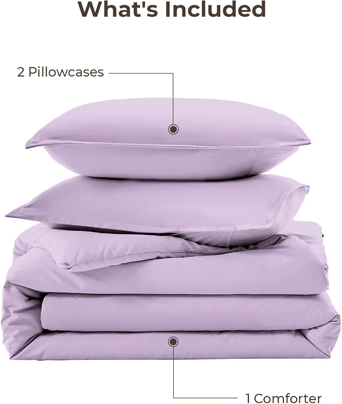 Litanika Lavender Comforter Twin/Twin XL Size, 2 Pieces Boho Lightweight Solid - Image 7