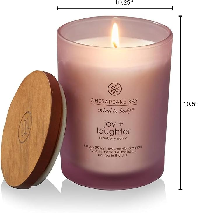 Chesapeake Bay Candle Medium Jar Candles | Joy + Laughter and Confidence + - Image 6