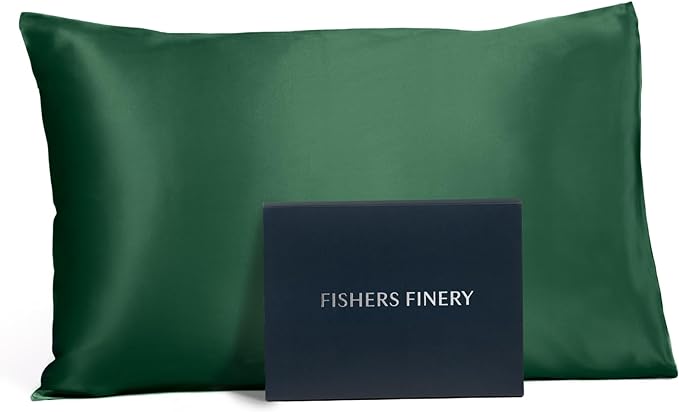 Fishers Finery 25mm 100% Pure Mulberry Silk Pillowcase by FishersFinery