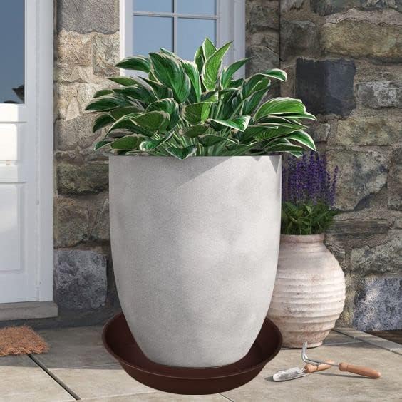 2 Pack of 26 inch Plant Saucer Round, 4.2" Depth Tray, Large Deep Plant Saucers - Image 5