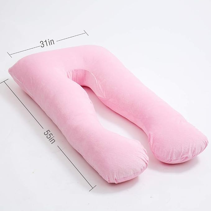 MOON PINE Pregnancy Pillow, U Shaped Full Body Pillow - Image 3