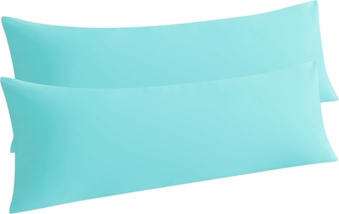 NTBAY Body Pillow Cases Set of 2, 2 Pack Brushed Microfiber 20x54 Pillow Cases by NTBAY