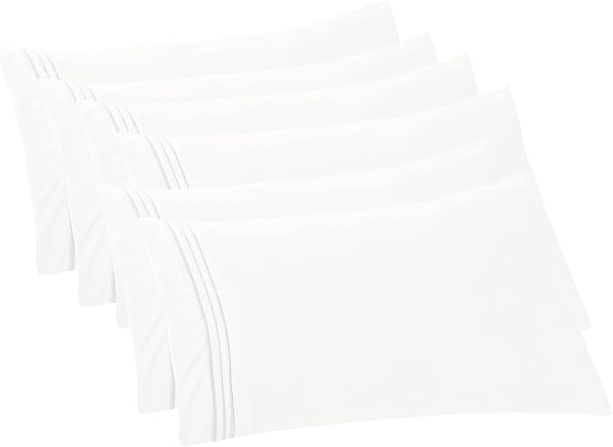 Elegant Comfort 6-PACK Solid Pillowcases 1500 Premium Hotel Quality Microfiber by ELEGANTCOMFORT