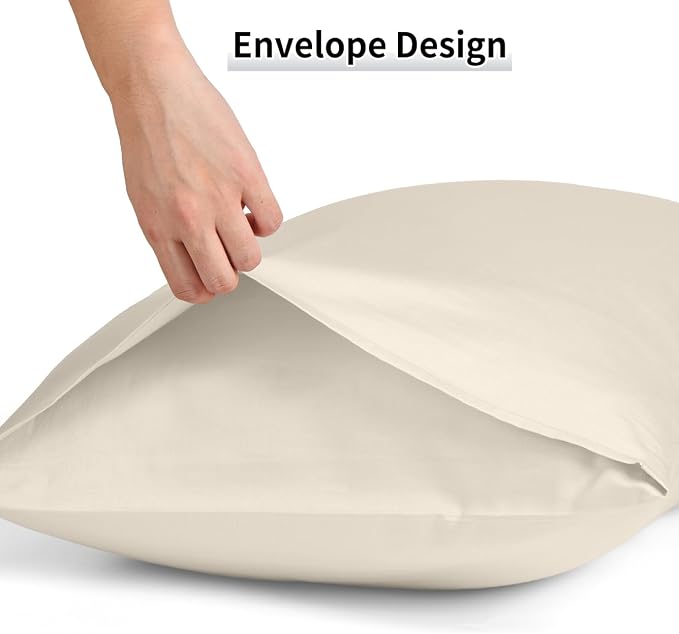 Warmstar Cotton Pillow Cases Queen Size Set of 2, 600 Thread Count Pillowcases - Image 5
