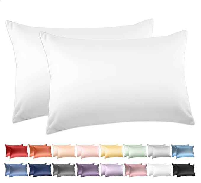 Deep Dream 100% Cotton Pillow Cases Standard Size Set of 2, 600 Thread Count by DeepDream