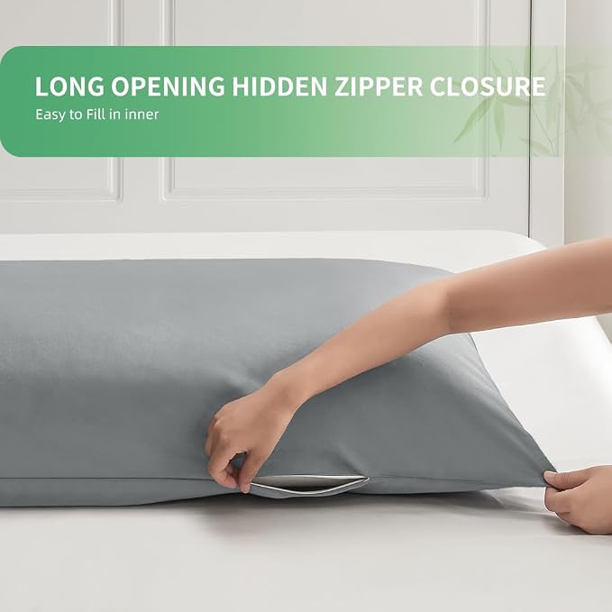 Body Pillowcase, Cooling Viscose from Bamboo Pillow Cover - Image 6