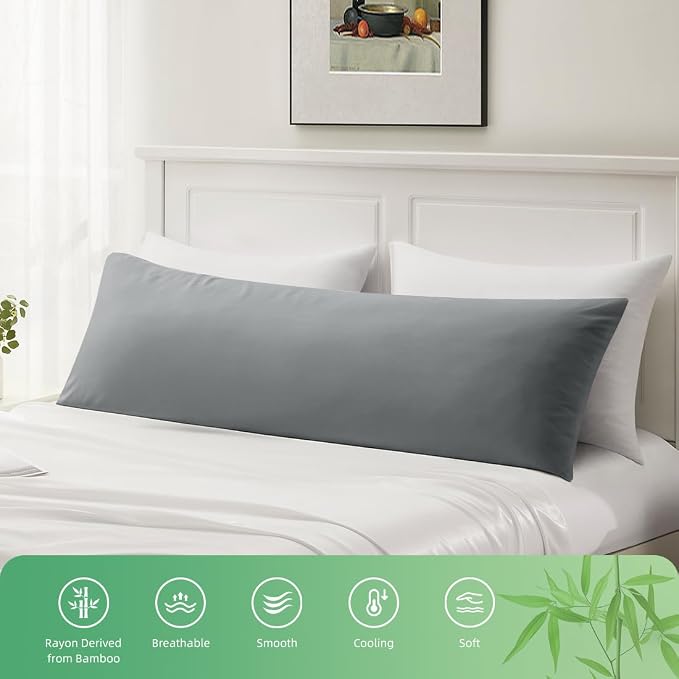 Body Pillowcase, Cooling Viscose from Bamboo Pillow Cover - Image 5