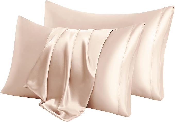 Aormenzy Beige Satin Pillowcase - Image 6