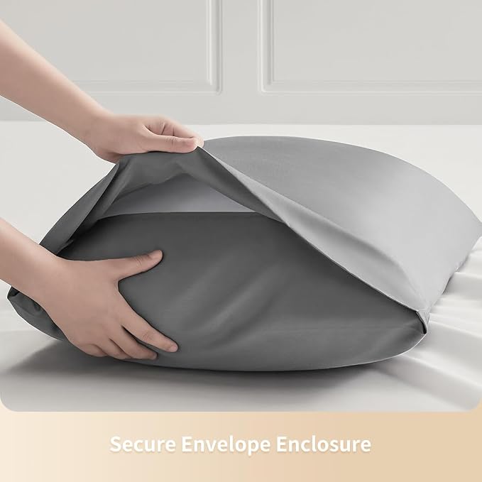 Standard Pillowcases, Cooling Viscose from Bamboo Pillow Covers - Image 6