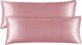 BEDELITE Satin Body Pillow Cover 2 Pack, Super Soft and Cooling Body Pillow by BEDELITE
