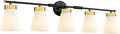 Bathroom Wall Sconces, HWH 5-Light Wall Mount Lighting Fixtures by HWHINVESTMENT
