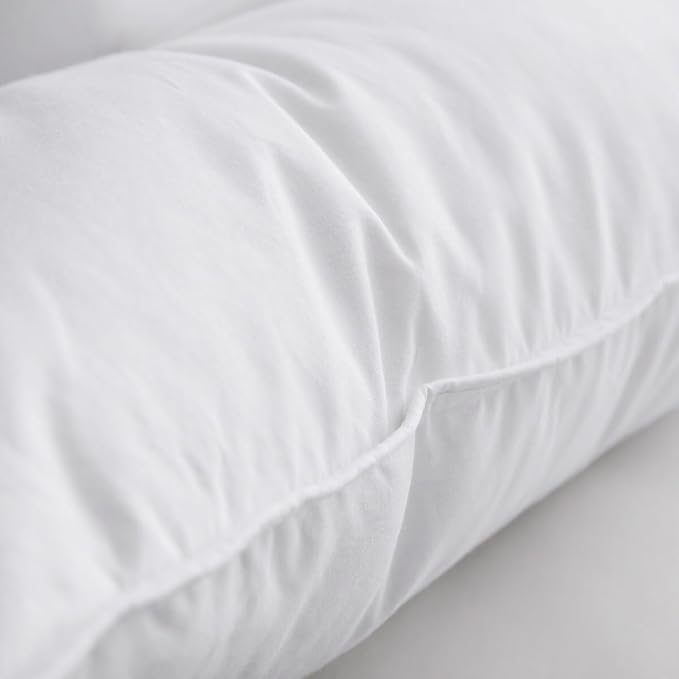 Luxury Feathers Down Pillow Standard Size, Hotel Quality Fluffy Bed Pillow - Image 7