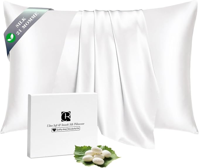 Ravmix Silk Pillow Cases with Zipper, 21momme Mulberry Silk Pillowcase - Image 7
