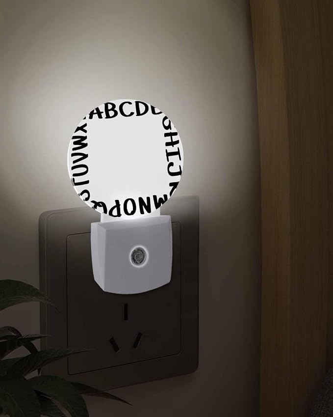 Night Lights Auto Sensor Alphabet Night Light White Modern Minimalist Letter - Image 3
