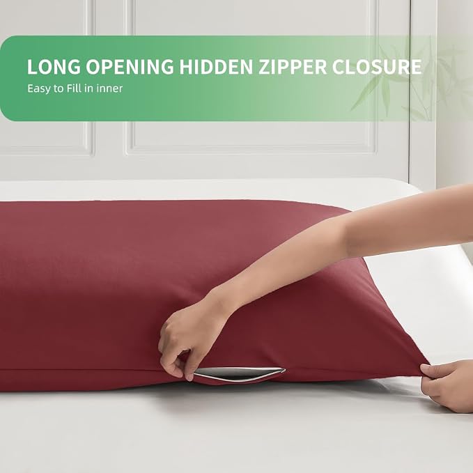 Body Pillowcase, Cooling Viscose from Bamboo Pillow Cover - Image 6
