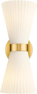 Gold Sconce Wall Lighting, HWH Single Wall Vanity Light Fixture Brushed Gold by HWHINVESTMENT