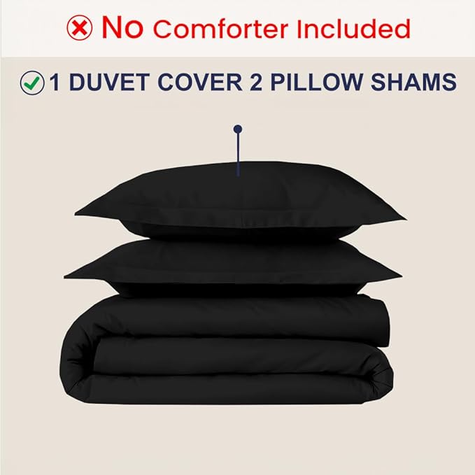 Kotton Culture 3 Pc Duvet Cover Queen Size/Full Size Set-100% Egyptian Cotton - Image 2