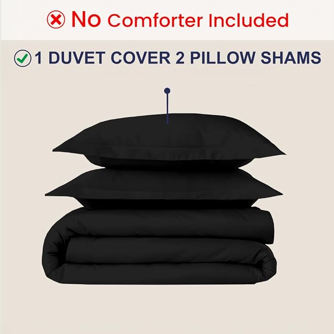 Kotton Culture 3 Pc Duvet Cover King Size Set-100% Egyptian Cotton 600 Thread - Image 2