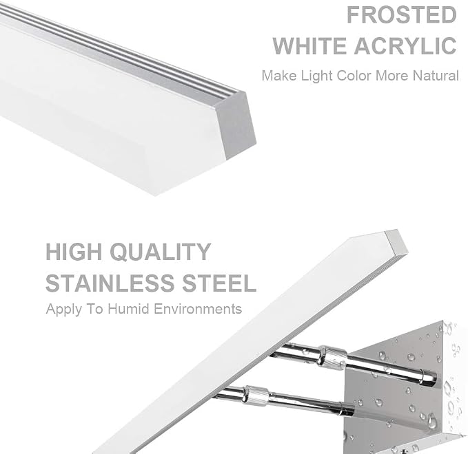 Aipsun 24 inch Dimmable LED Vanity Lights Adjustable Bathroom Light Fixtures - Image 6