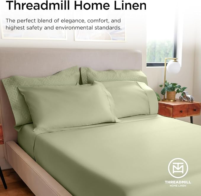 Threadmill Luxury 800 Thread Count Twin 100% Cotton Sheets - Image 8
