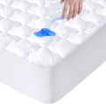 Full Size Mattress Protector Pad Waterproof Quilted, Breathable & Cooling Full by SpringspiritBedding