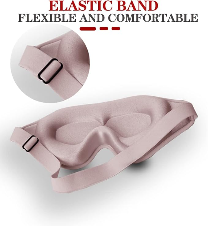 Sleep Mask, 3D Deep Contoured Eye Covers - Image 4