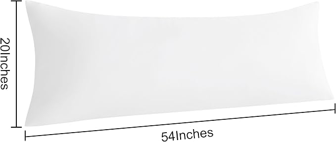 NTBAY Body Pillow Cases Set of 2, 2 Pack Brushed Microfiber 20x54 Pillow Cases - Image 5
