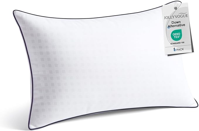 JOLLYVOGUE King Size Bed Pillow 1-Pack, Single Pillow by JOLLYVOGUE
