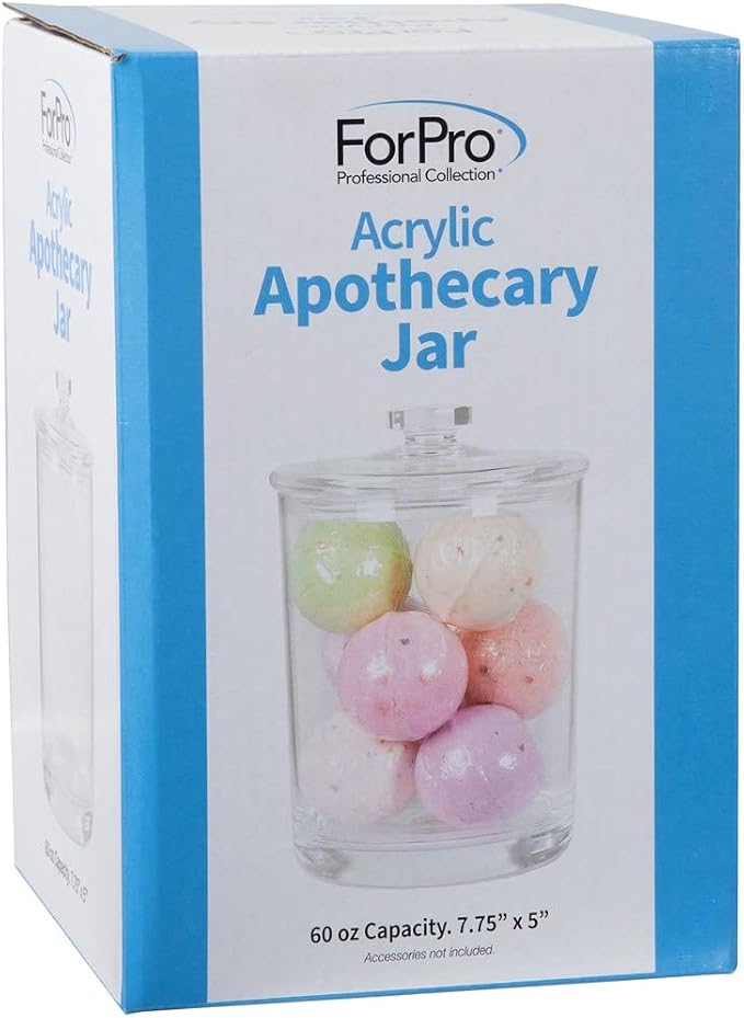 ForPro Clear Acrylic Apothecary Jar - Image 2