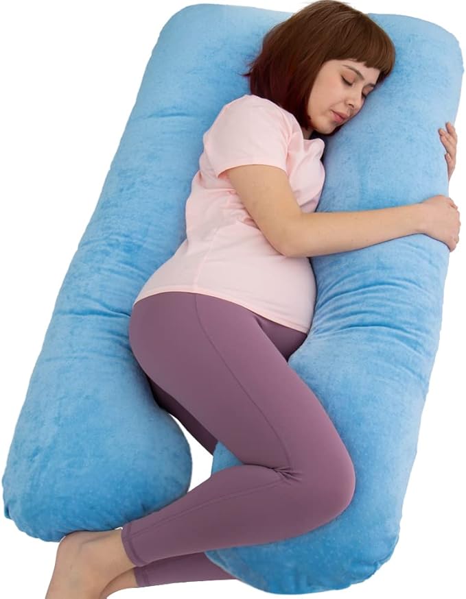 MOON PINE Pregnancy Pillow, U Shaped Full Body Pillow by MOONPINE