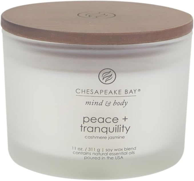 Chesapeake Bay Candle Scented Candle Peace + Tranquility 3-Wick Coffee Table Jar by ChesapeakeBayFragrance