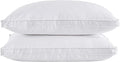 puredown® Goose Feather Down Pillows, Soft Gusseted Bed Pillows by Puredown