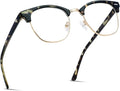 Blue Light Blocking Glasses Vintage Half Frame UV Clear Lens Anti Eyestrain by AOMASTE