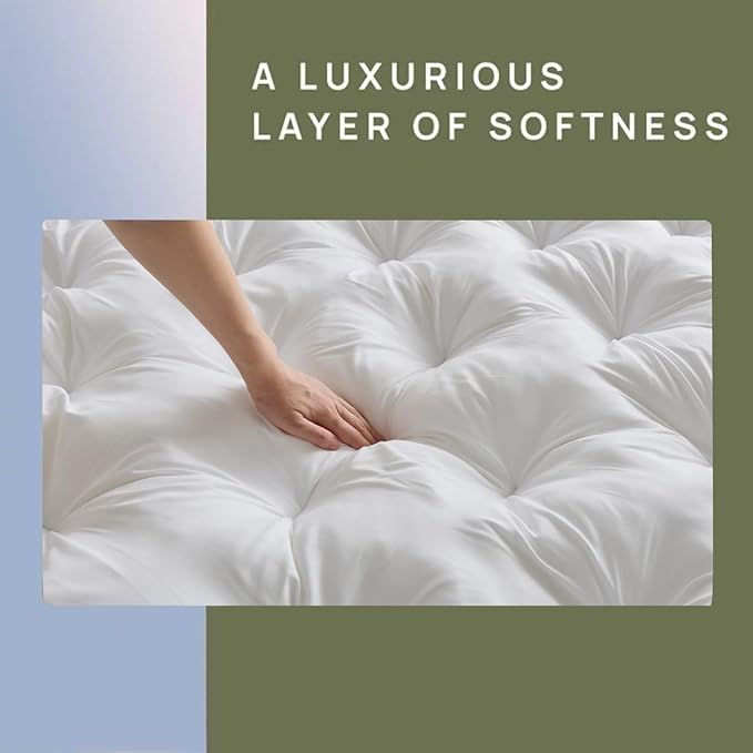 SHOUREN 5 Inch Memory Foam Mattress Topper Full - Image 6